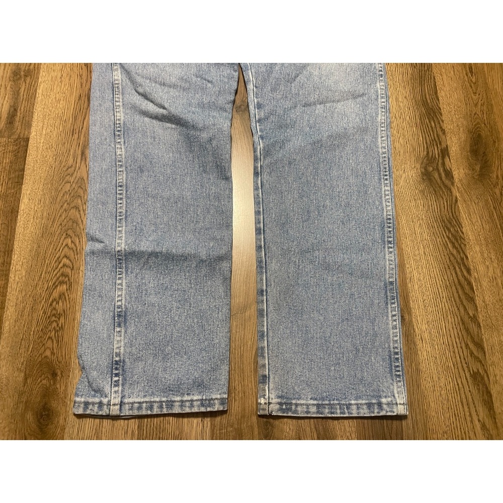 Wrangler Jeans, Men's Size 34x34, Blue, Denim, Light Wash, Straight Leg, Pockets - Picture 3 of 9